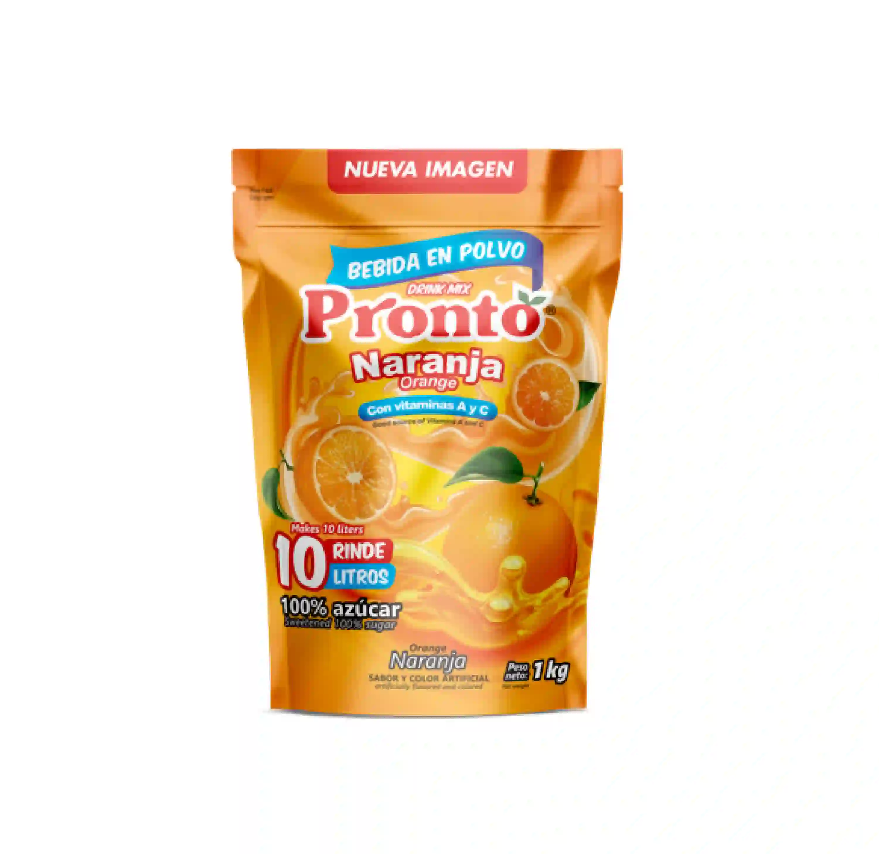 Bebida Polvo Pronto Regular Naranja 1000g